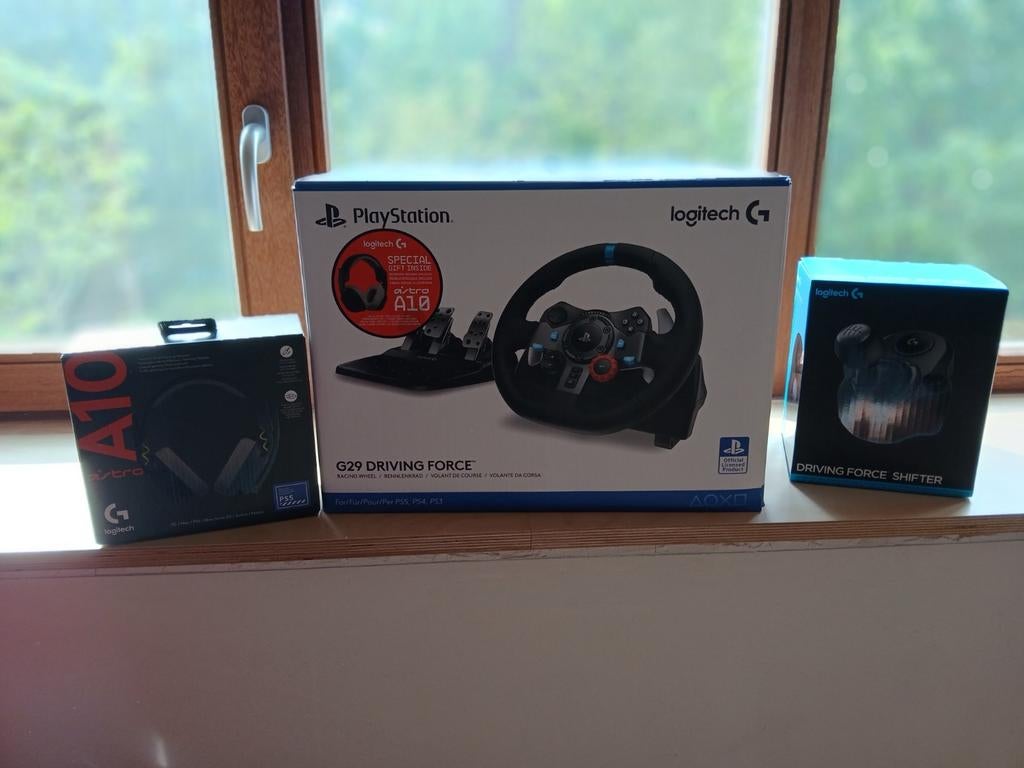 Logitech G29+ versnellingspook+ koptelefoon, Games en Spelcomputers, Ophalen