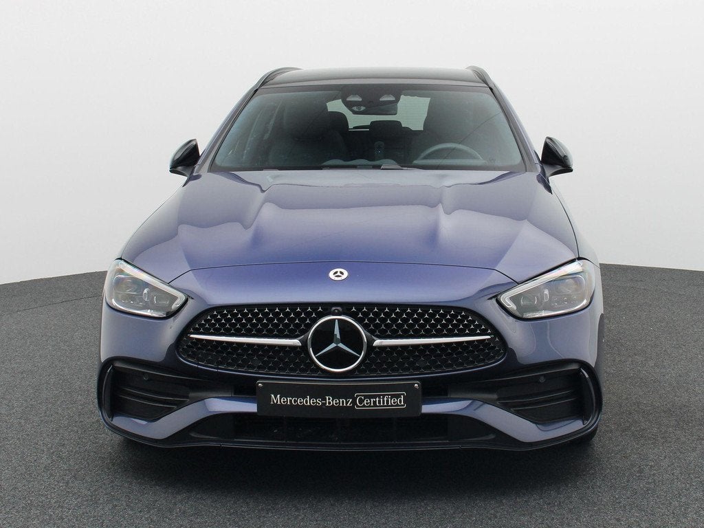 Mercedes-Benz C 300 de 4MATIC Break AMG Line + LEDER + PANO, Automaat, 197 pk, 145 kW, Gebruikt