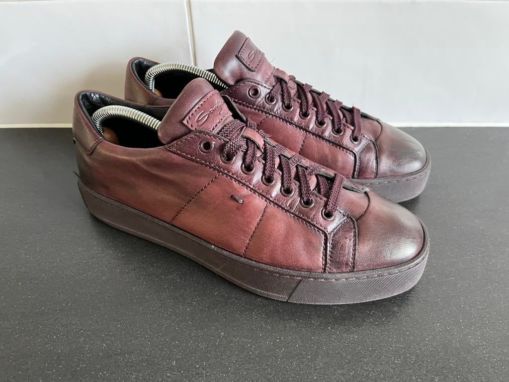 Santoni sneakers maat UK7 EU41, Vêtements | Hommes, Chaussures, Enlèvement ou Envoi, Comme neuf, Brun, Baskets