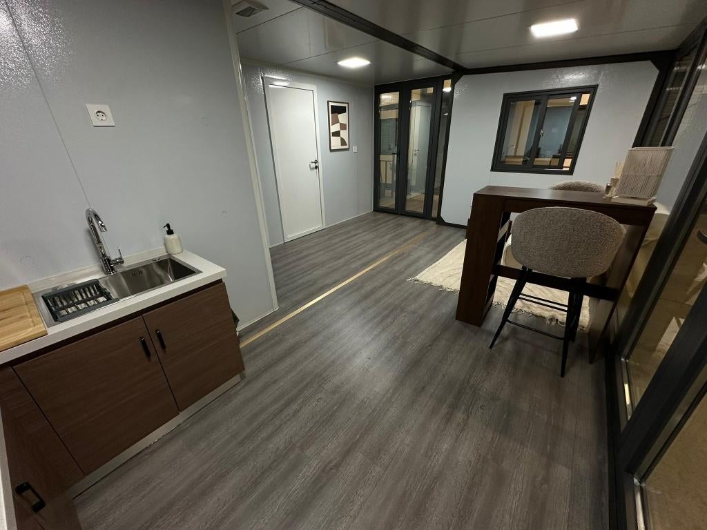 Tiny House, Klein Wonen, Prefab Woning, Luxe, Duurzaam Wonen, Tuin en Terras, Nieuw, Ophalen of Verzenden, 400 cm of meer, Metaal