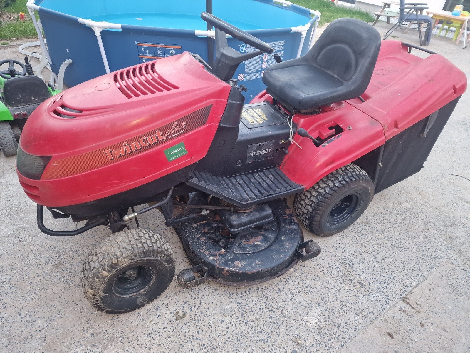 Tondeuse autoportée à vendre 18hp, Jardin & Terrasse, Tondeuses autoportées, Enlèvement, Utilisé, Castorama garden, Bac de ramassage