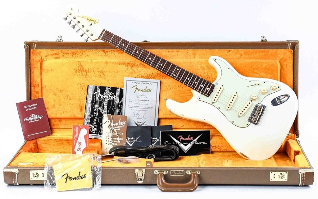 Fender Custom Shop stratocaster, Ophalen, Zo goed als nieuw, Solid body, Fender