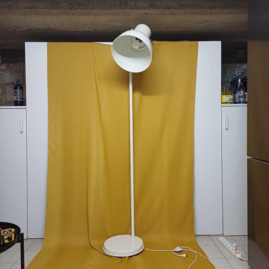Lampe sur pied Hektar Ikea, Utilisé, Métal, Modern, 150 à 200 cm