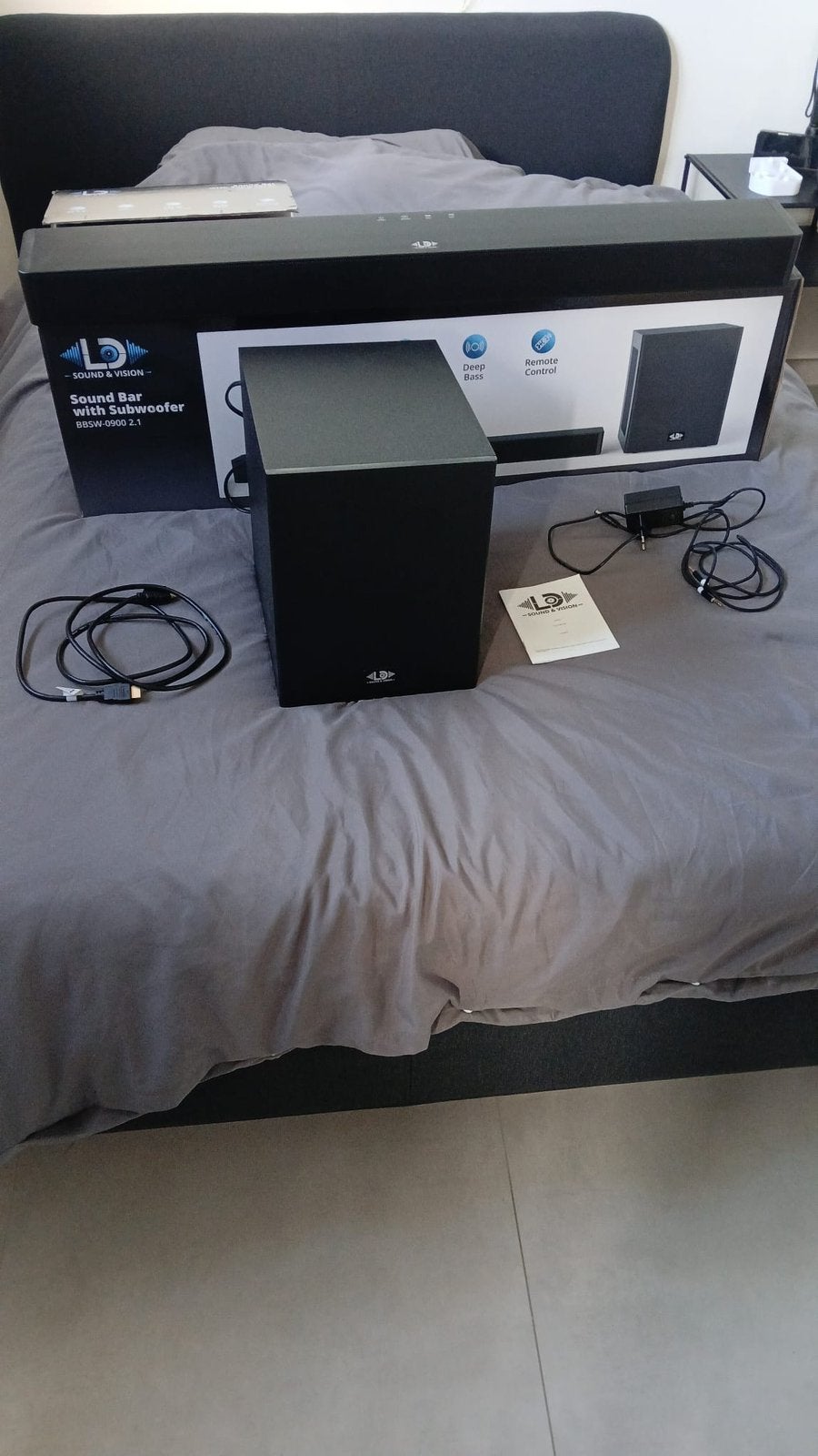 Sounbar met woofer, Audio, Tv en Foto, Ophalen, Zo goed als nieuw, Soundbar