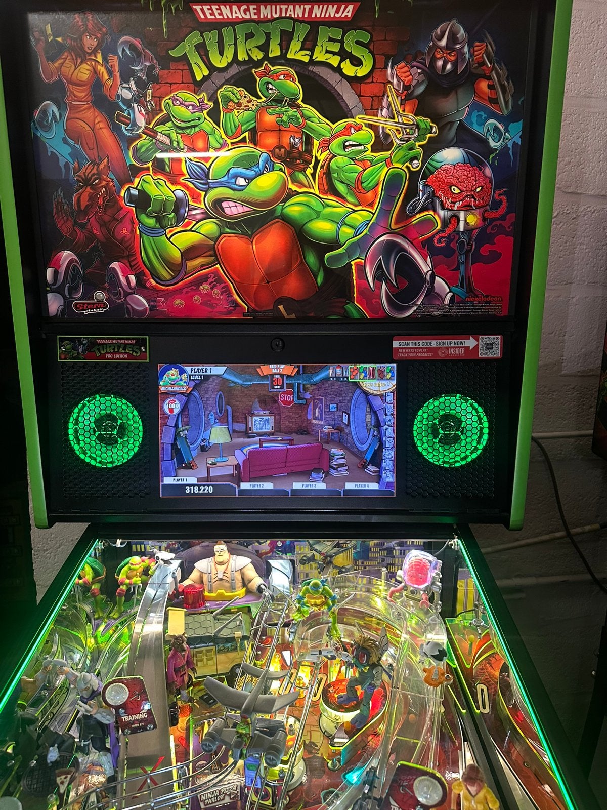 Super gave Turtles Pro Flipperkast, Verzamelen, Ophalen, Stern, Zo goed als nieuw, Dot-matrix