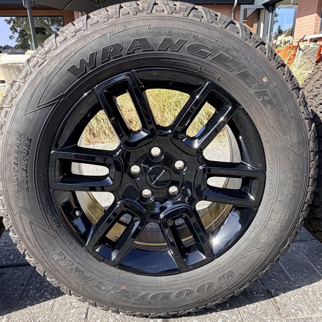 LR Defender – 19″ Style 6010 velgen + Goodyear AT banden, 255 mm, Velg(en), Nieuw, Terreinwagen