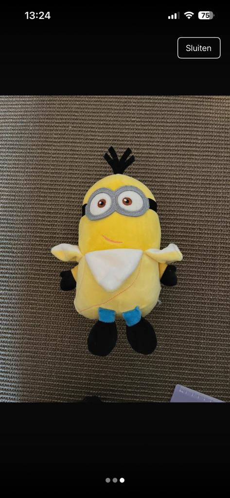 Knuffel minions, Ophalen of Verzenden, Gebruikt