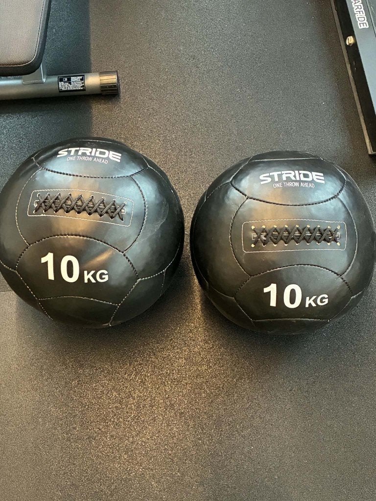 STRIDE Elite Medicine Ball Pro (10kg), Sport en Fitness, Ophalen, Zo goed als nieuw, Medicijnbal