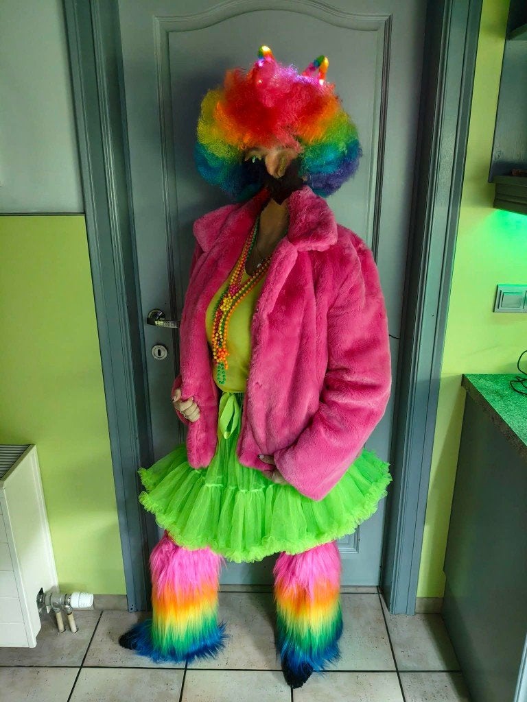 disco outfit voor verkleed feestje, Kleding | Dames, Carnavalskleding en Feestkleding, Ophalen of Verzenden, Zo goed als nieuw