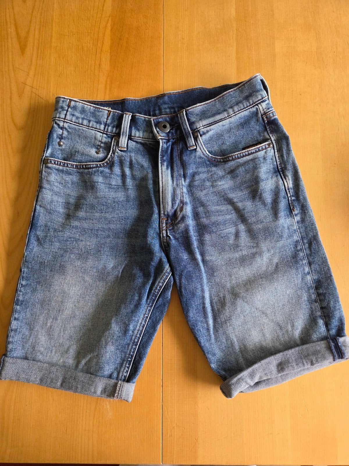 short jeans g-star width 28, Kleding | Heren, G Star RAW, Blauw, Overige jeansmaten, Ophalen of Verzenden