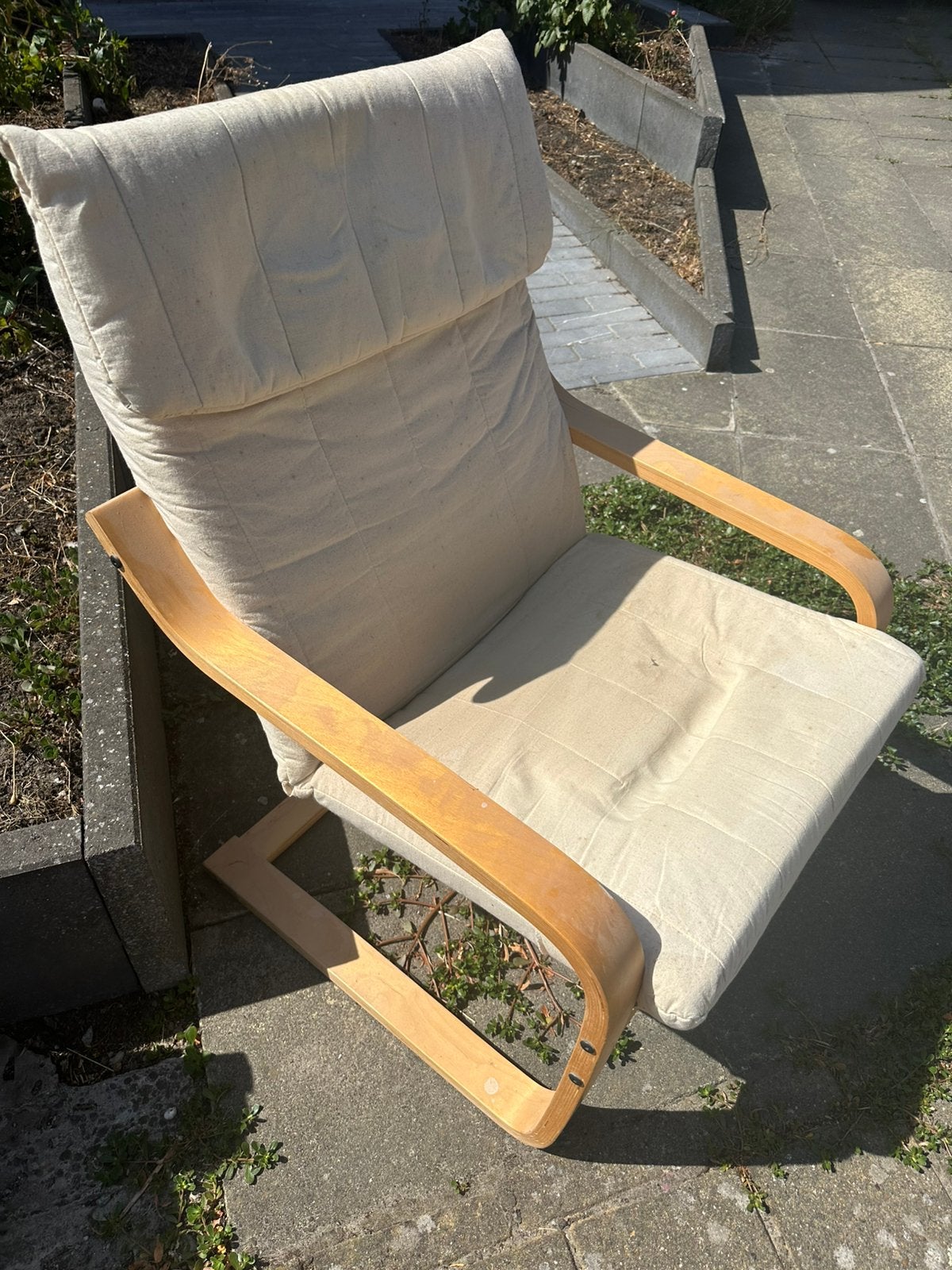 GRATIS IKEA POÄNG ideaal voor op kot, Bois, Une personne, Enlèvement, Utilisé