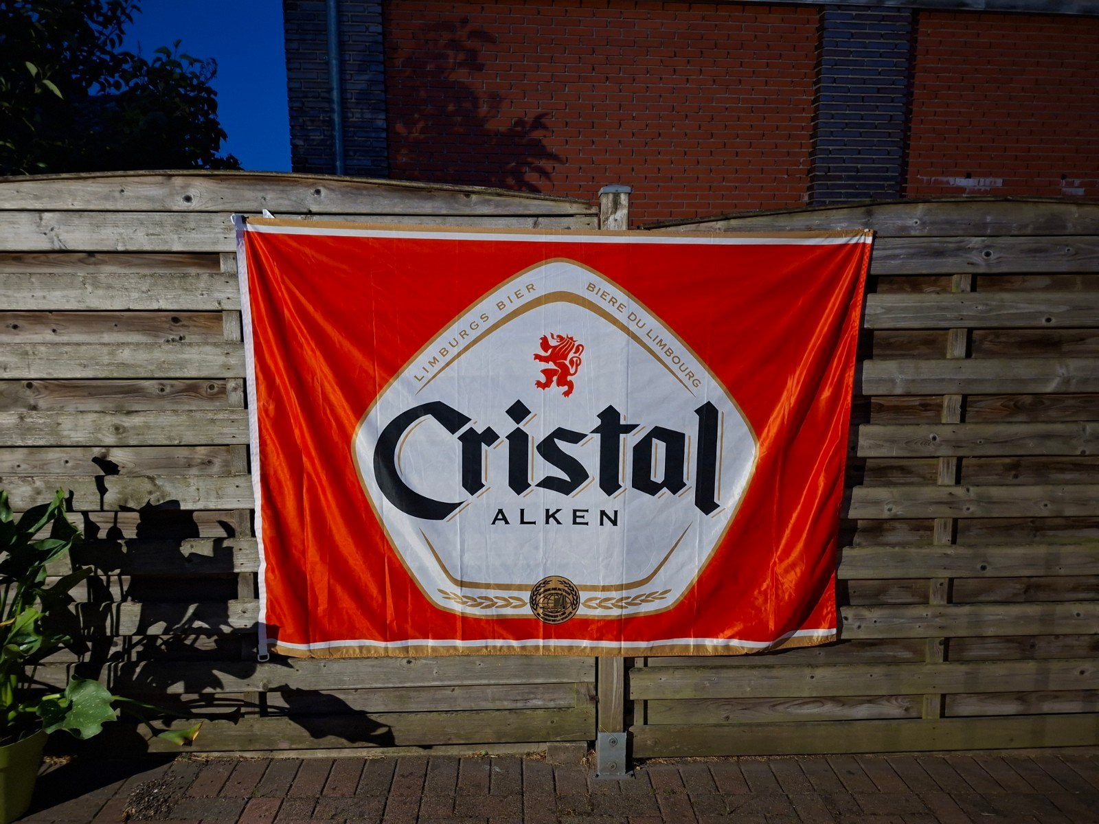 Cristal Alken nieuwe vlag  . nr 2, Verzamelen, Ophalen of Verzenden, Nieuw, Reclamebord
