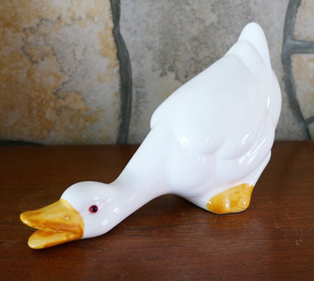 canard ou oie en céramique déco vintage, Enlèvement ou Envoi