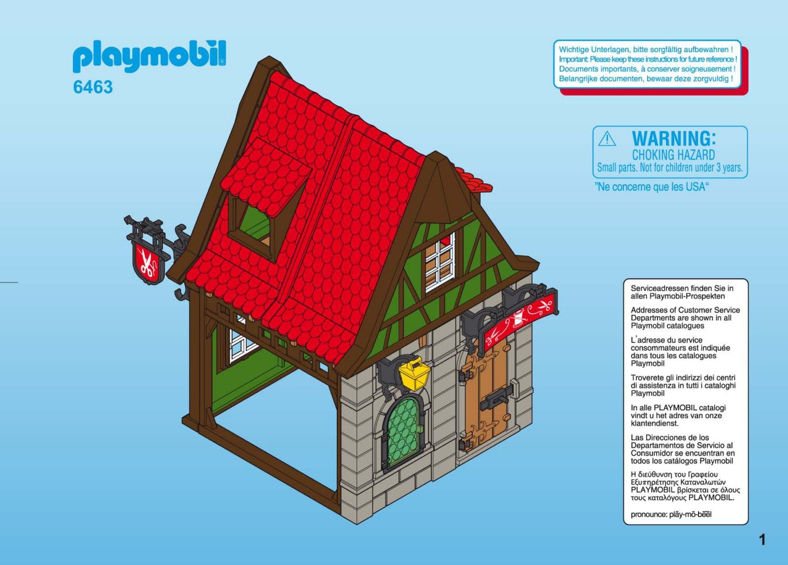 Playmobil kleermakershuis, Kinderen en Baby's, Speelgoed | Buiten | Speelhuisjes, Verzenden, Nieuw
