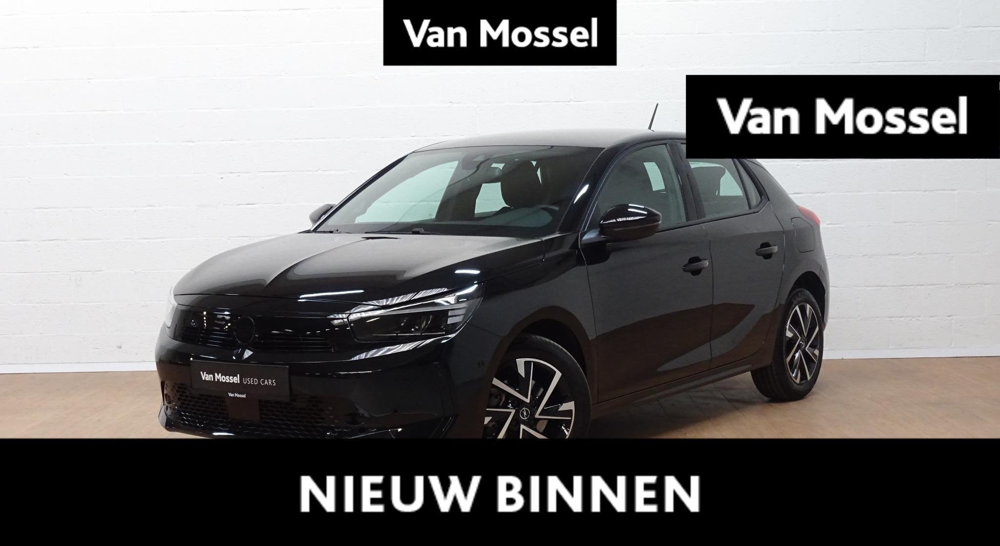 Opel Corsa 1.2 Turbo Hybrid 81kW eDTC Edition, Auto's, Stof, Gebruikt, 610 kg, Zwart