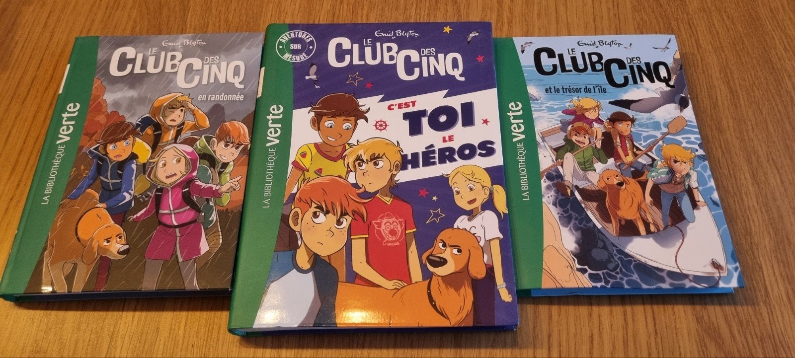 Bibliothèque verte le club des cinq, Livres, Enlèvement