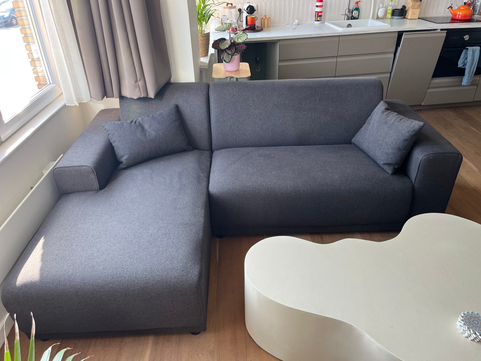 L-zetel met 2 kussens, Ophalen, Nieuw