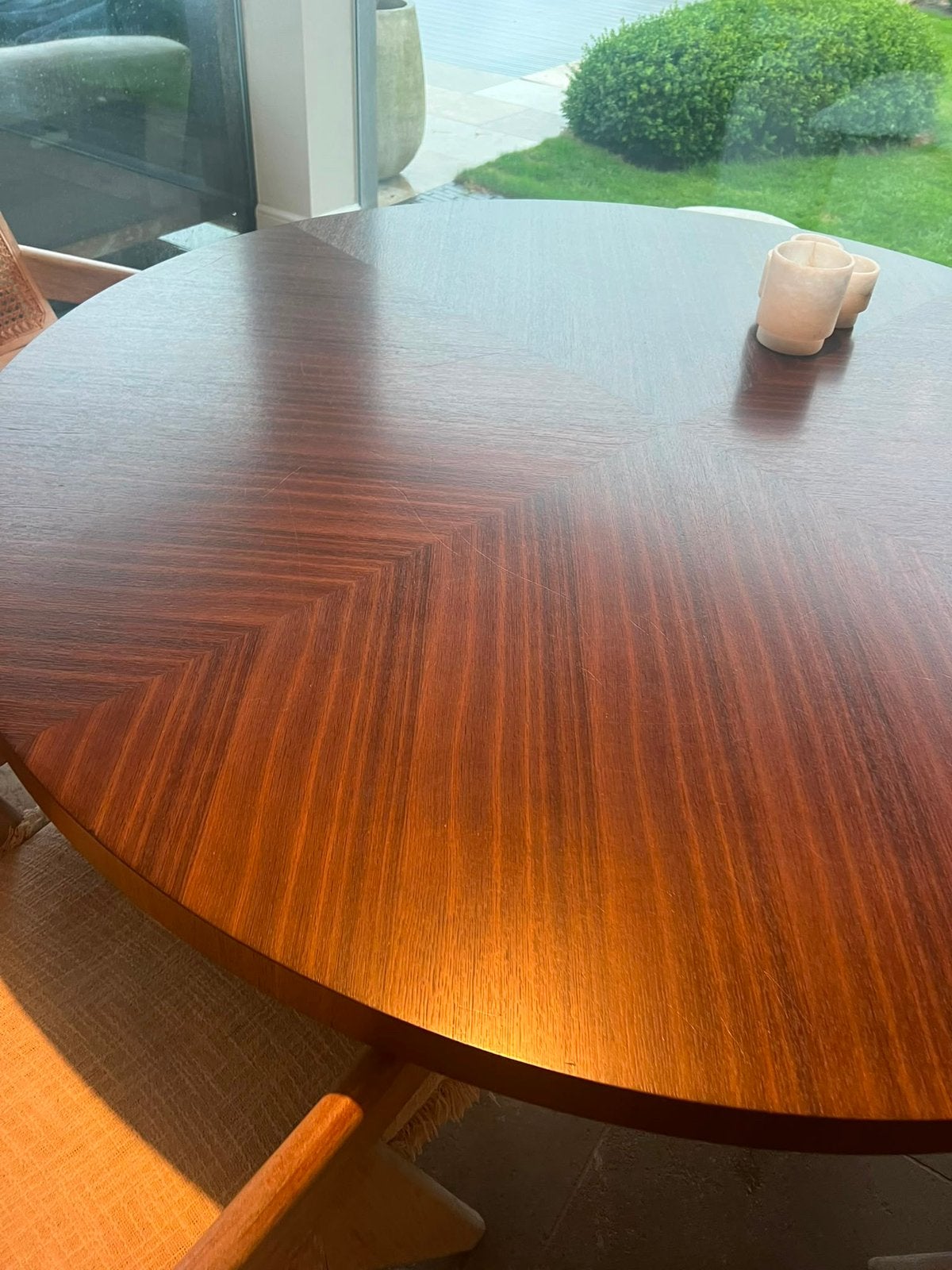 Keukentafel dia 160, Ophalen, Gebruikt, 150 tot 200 cm, Rond