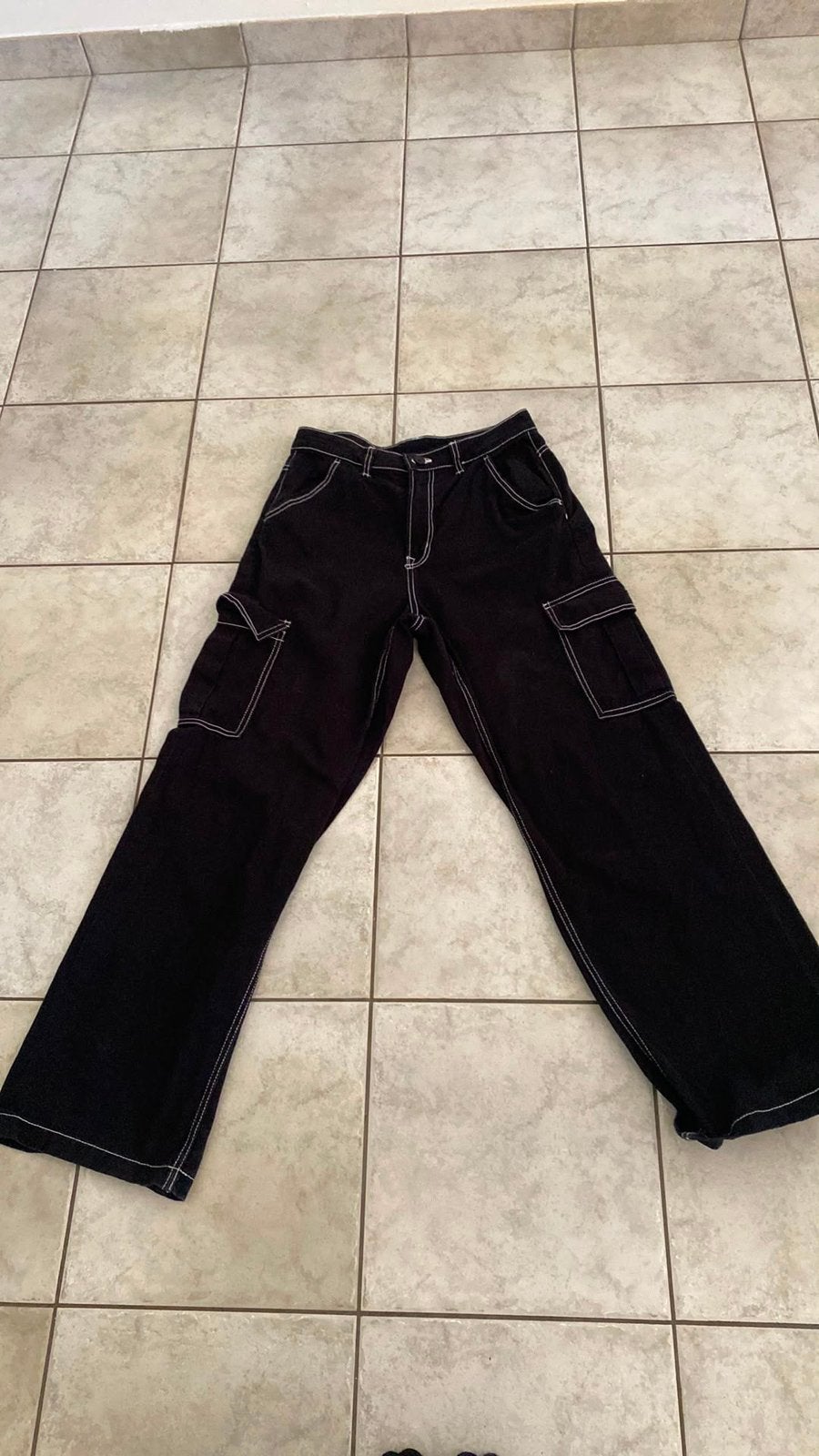 Zwarte broek, Zwart, Lang, Gedragen, Ophalen