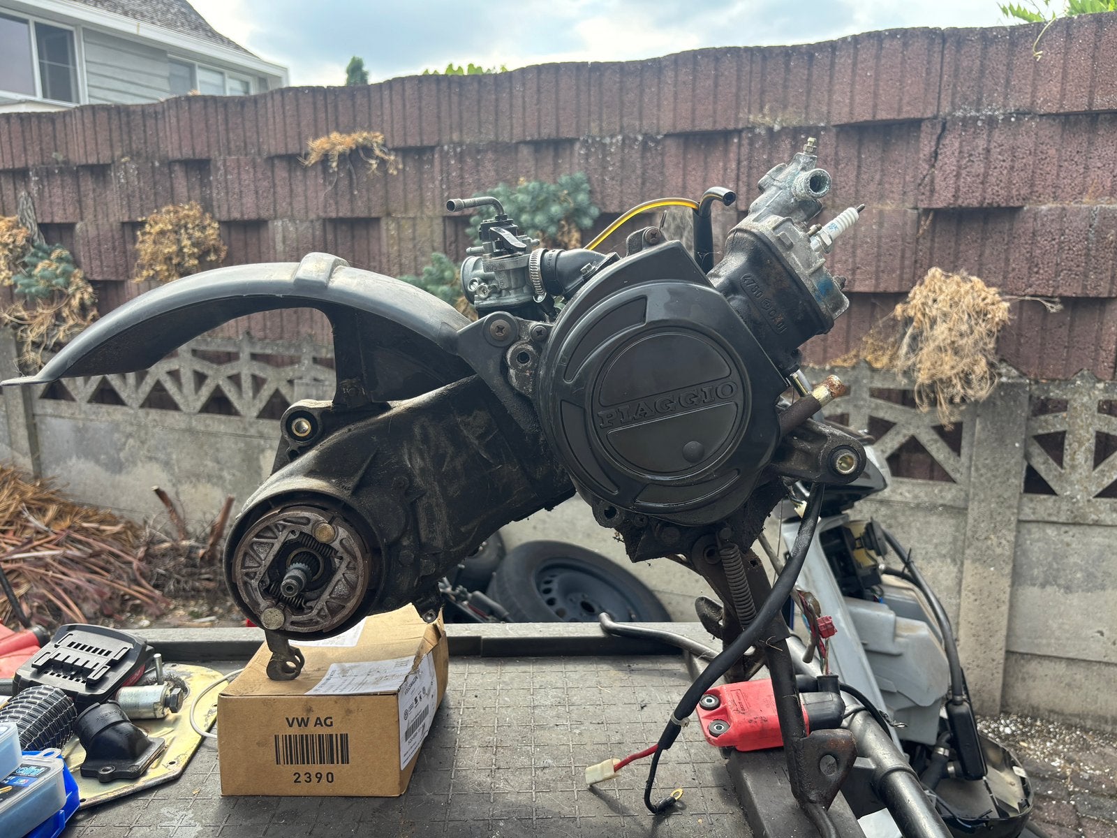 Piaggio 50cc h2o blok, Ophalen, Blok, Piaggio