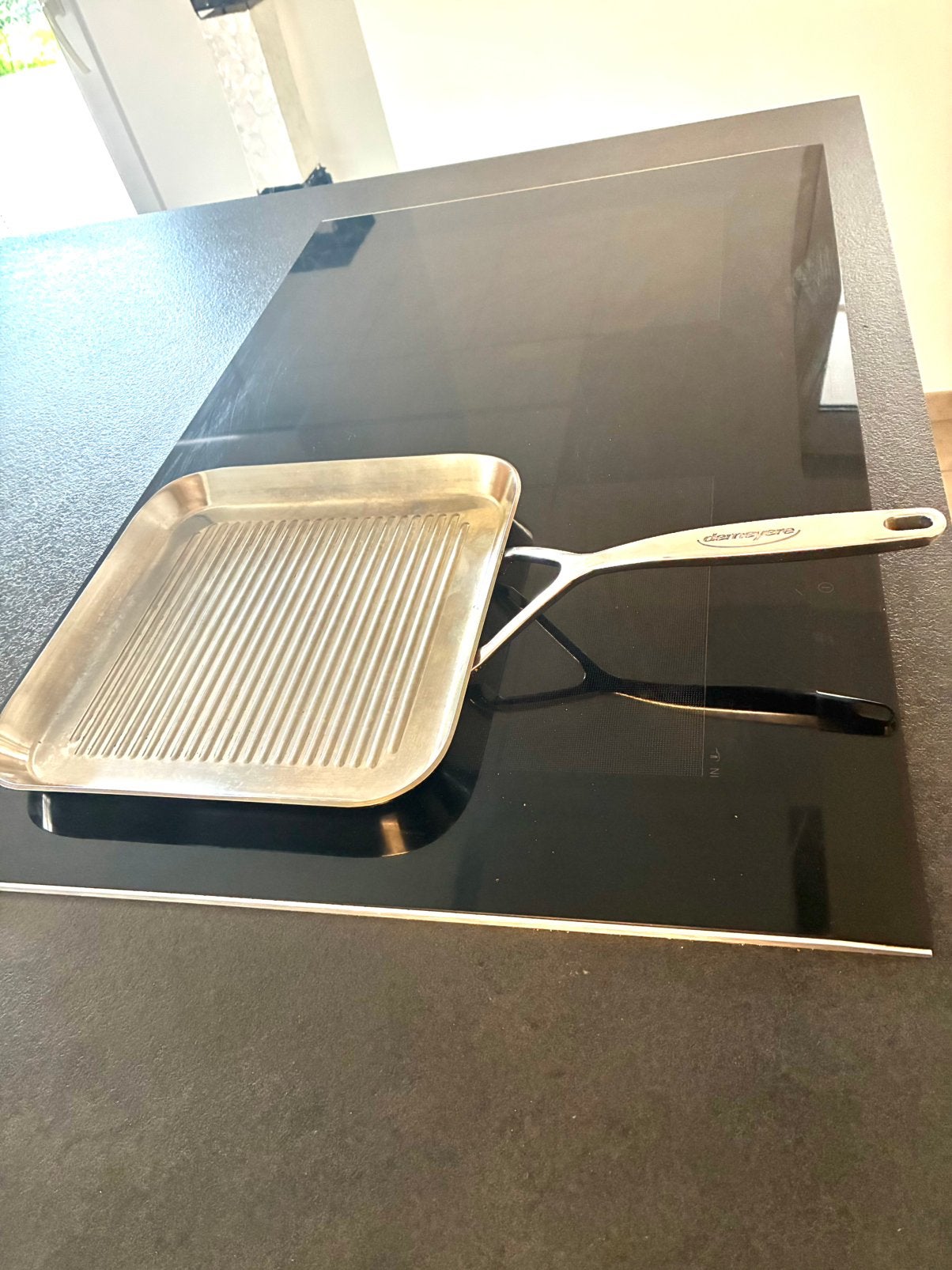 Poêle à griller Demeyere 28 cm Specialties-5, Maison & Meubles, Enlèvement, Comme neuf