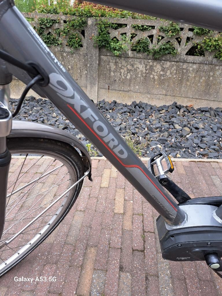 Electrische mannenfiets Oxford, Fietsen en Brommers, Gebruikt, 59 cm of meer, 50 km per accu of meer, Ophalen