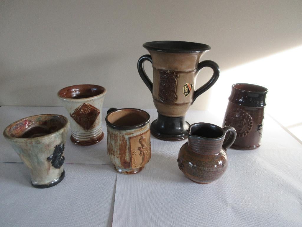Poterie ancienne GUERIN Bouffioulx vase céramique Wavre, Antiquités & Art, Enlèvement