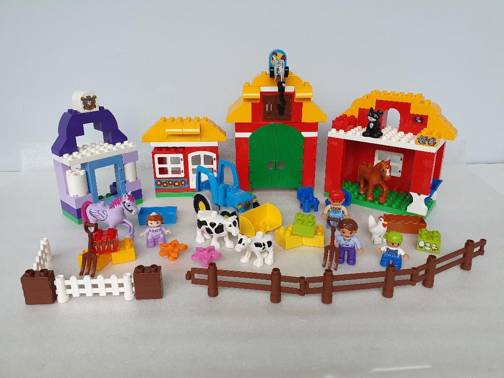 Lego Duplo 10525 - 10594: Grote Boerderij en Paardenstal, Gebruikt, Ophalen of Verzenden, Duplo, Meerdere sets