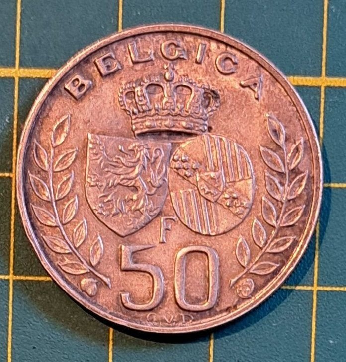 Belgische munt van 50 frank "Huwelijk van koning Boudewijn”, Ophalen of Verzenden, Zilver, Zilver