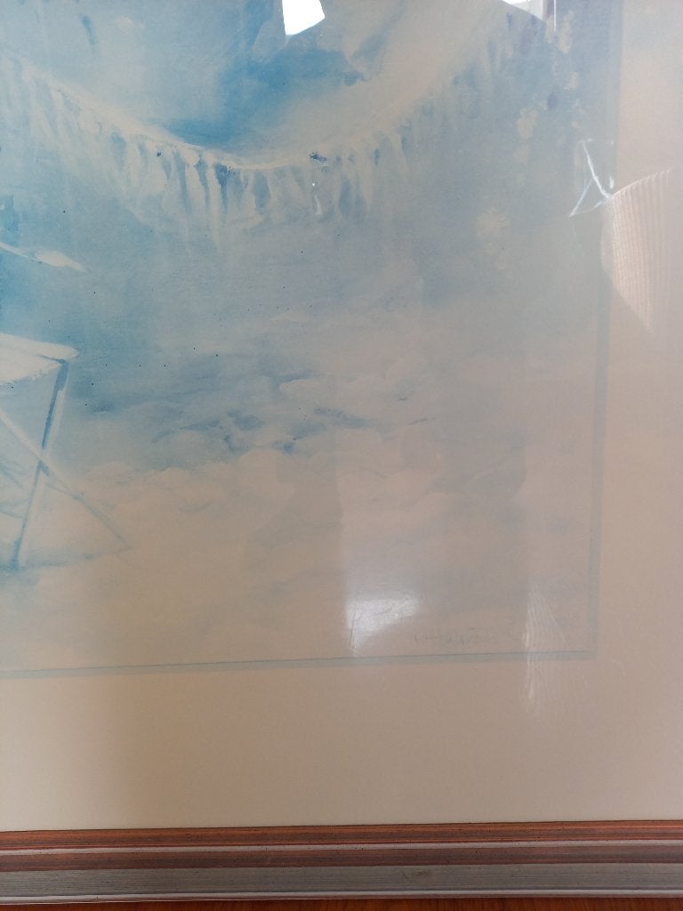Schilderij  1.30 op 1.10, Ophalen, Hout, Achter glas, Landschap