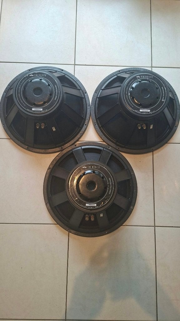 3 x Eminence DEFINIMAX 4018LF, Audio, Tv en Foto, Ophalen, Zo goed als nieuw, Audio