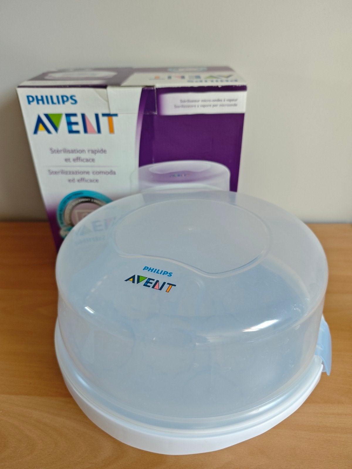 Avent sterilisator microgolf, Ophalen, Sterilisator