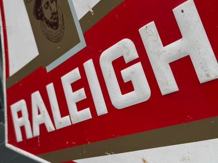 Vintage Raleigh Reclamebord - Fietsen