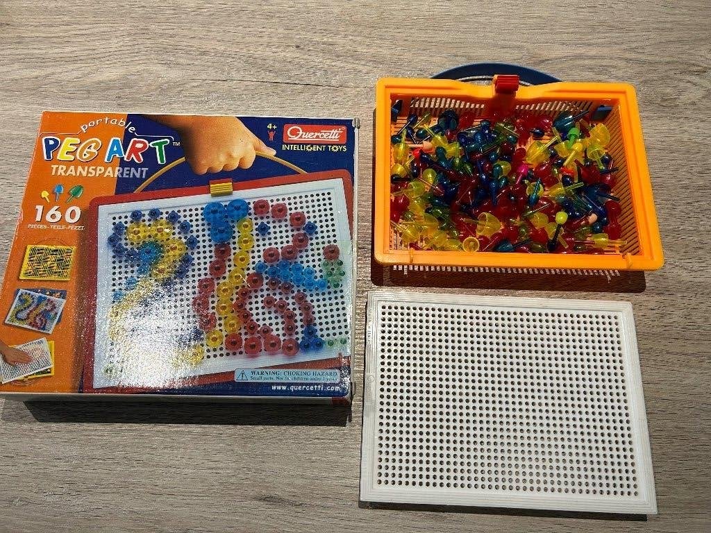 Draagbaar koffertje steekmozaiek, Ophalen of Verzenden, Gebruikt