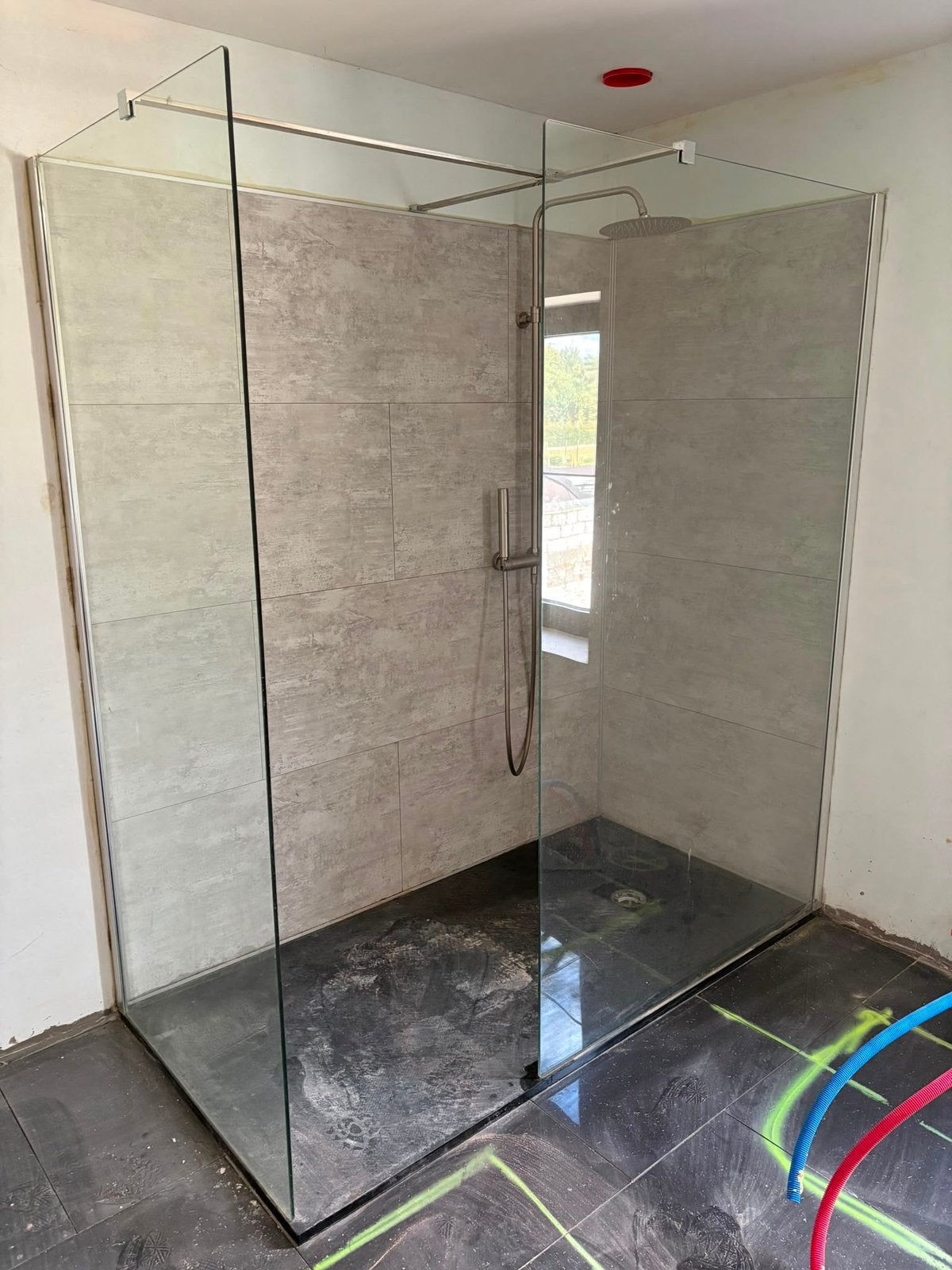 Glazen douchewand 2 stuks, Huis en Inrichting, Ophalen, Zo goed als nieuw