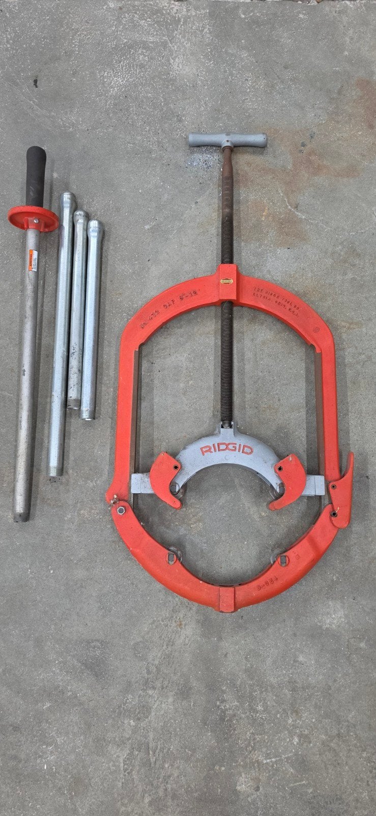 Buizensnijder 8"-12"  ridgid, Bricolage & Construction, Outillage | Outillage à main, Enlèvement, Comme neuf, Autres types, Ridgid