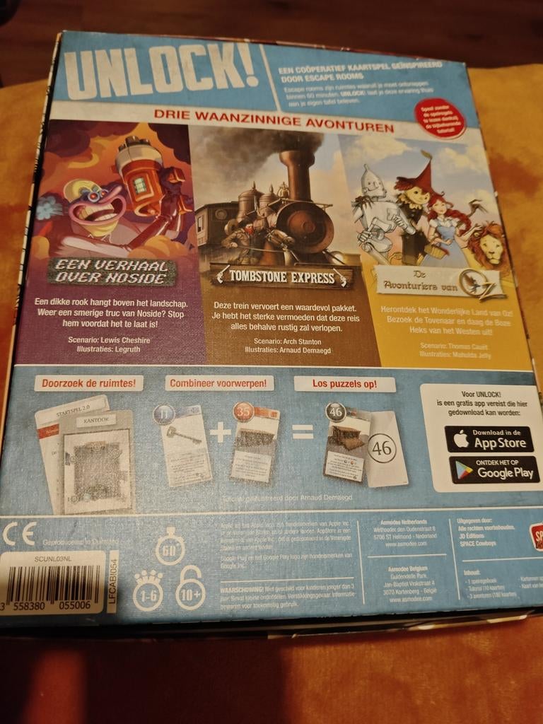 UNLOCK! Geheime Avonturen, Hobby en Vrije tijd, Gezelschapsspellen | Bordspellen, Een of twee spelers, Ophalen, Zo goed als nieuw