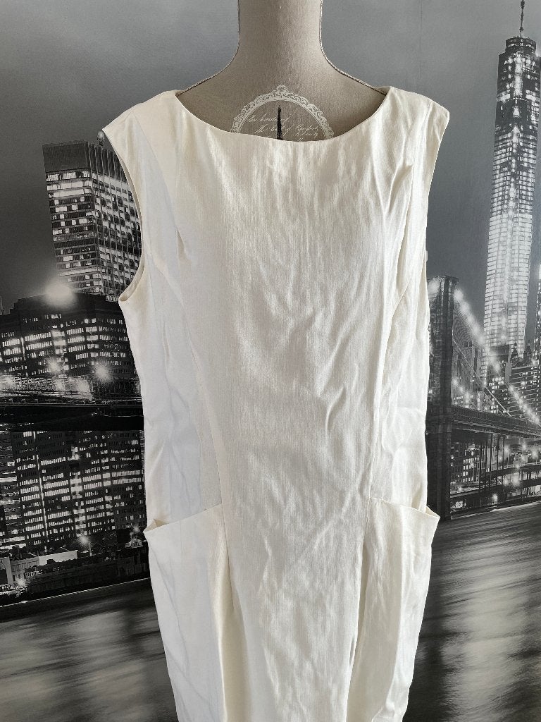 prachtige witte zomer jurk kleed - merk RIANI - 44, Verzenden, Wit, Maat 42/44 (L), Zo goed als nieuw