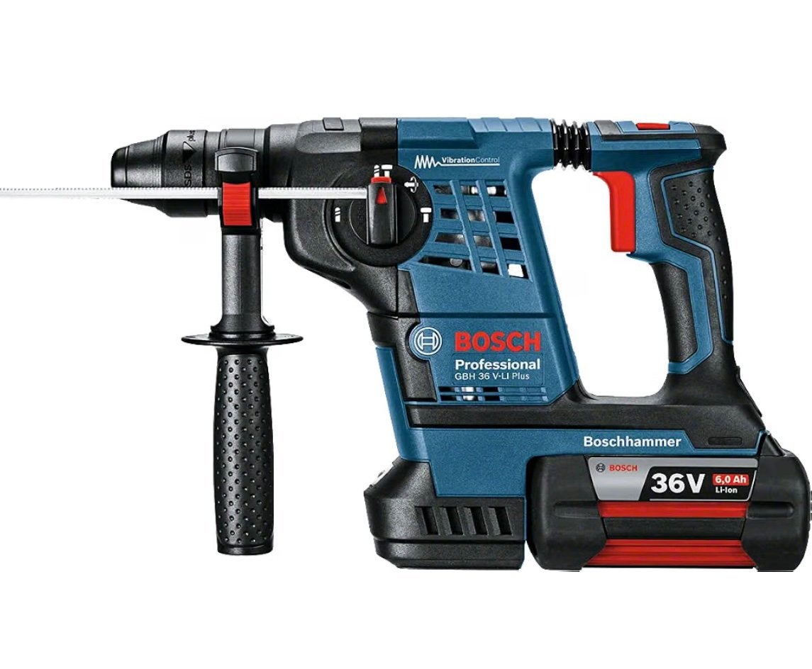 BOSCH GBH 36 VF-LI 2 batteries coffret, Doe-het-zelf en Bouw, Gereedschap | Boormachines, Ophalen, 600 watt of meer, Boor- en/of Breekhamer