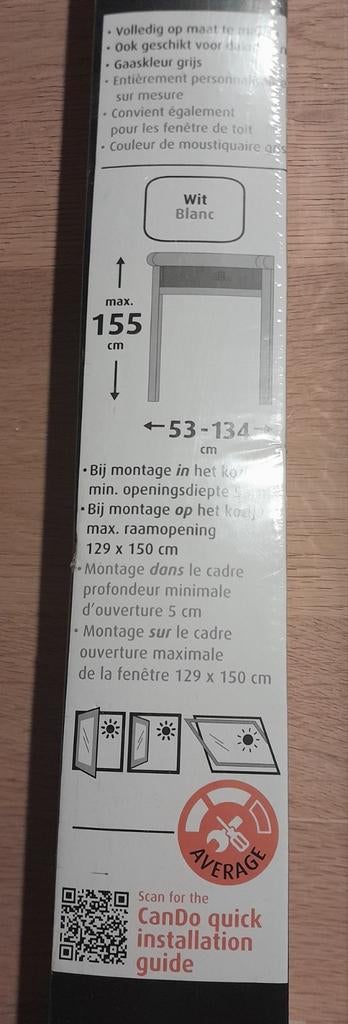 Cando vliegenhor Comfort dakraam NIEUW! H: max.155, b:53-134, Doe-het-zelf en Bouw, Deuren en Vliegenramen, Ophalen, Overige typen