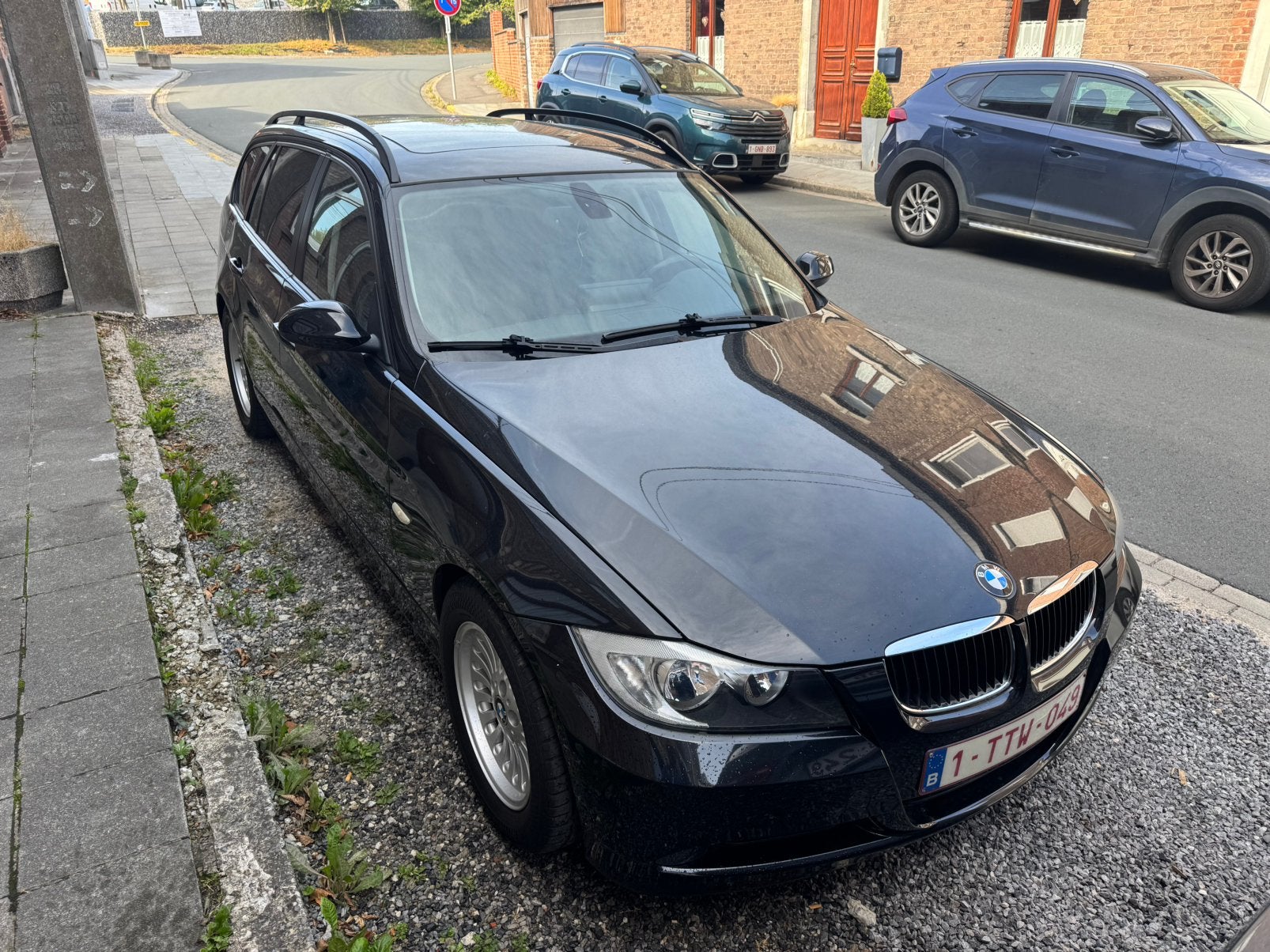 BMW E91 318I TOURING 2008, Autos, Achat, Auvent, Noir, 5 portes