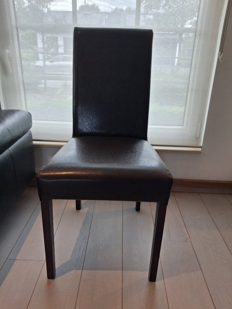 8 STOELEN EETKAMER, Huis en Inrichting, Stoelen, Ophalen, Bruin, Zo goed als nieuw, Vijf, Zes of meer stoelen
