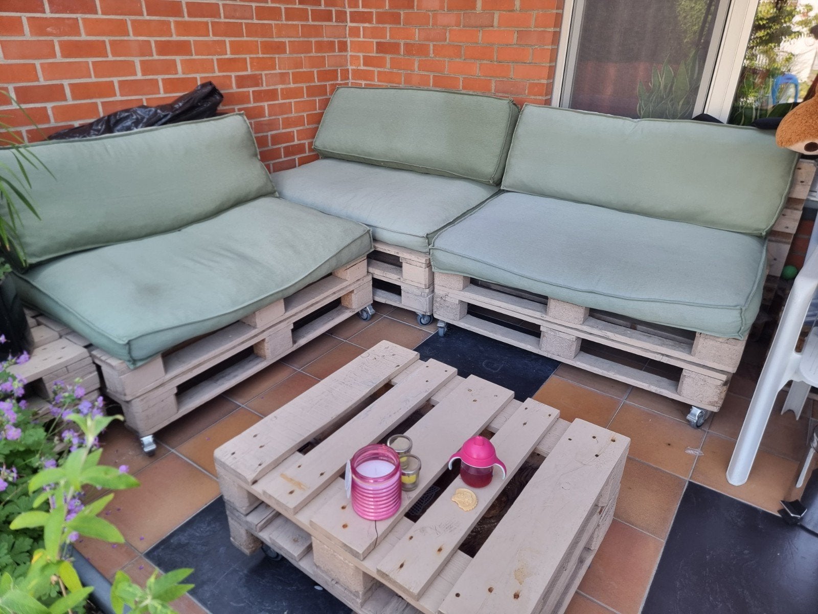 Lounch set met kussens gratis, Tuin en Terras, Ophalen, Loungeset
