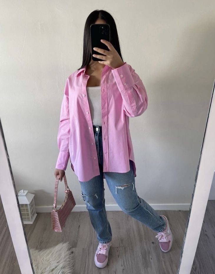 Chemise rose zara, Vêtements | Femmes, Homewear, Enlèvement ou Envoi, Comme neuf, Rose