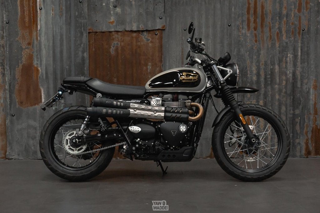 Custom Triumph Street Scrambler: Iconic Style, 2 cilinders, 900 cc, Sportuitlaat, Meer dan 35 kW