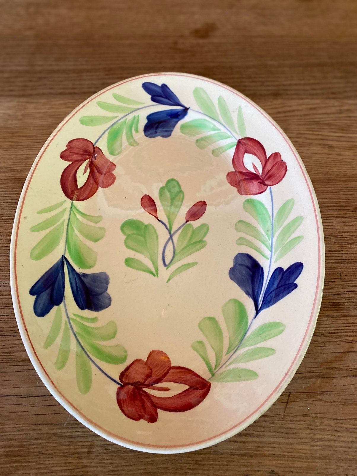 Plat ovale en fourrure de fermier, Enlèvement ou Envoi