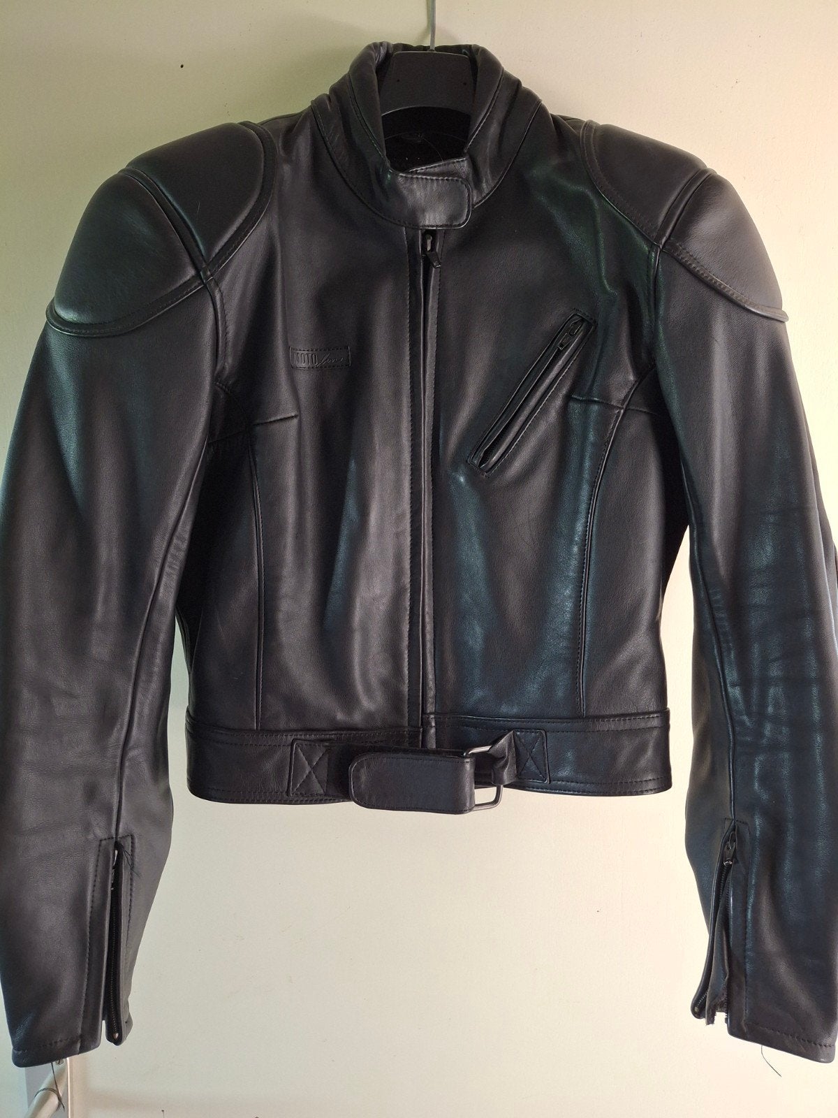 Leren Motorjas Voor Dames Size S/M, Motoren, Ophalen, Jas | leer, Tweedehands, Dames