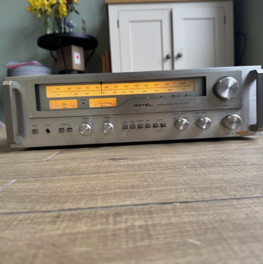 Vintage Rotel RX-603 AM/FM stereo-tuner, Audio, Tv en Foto, Ophalen of Verzenden, Gebruikt, Analoog