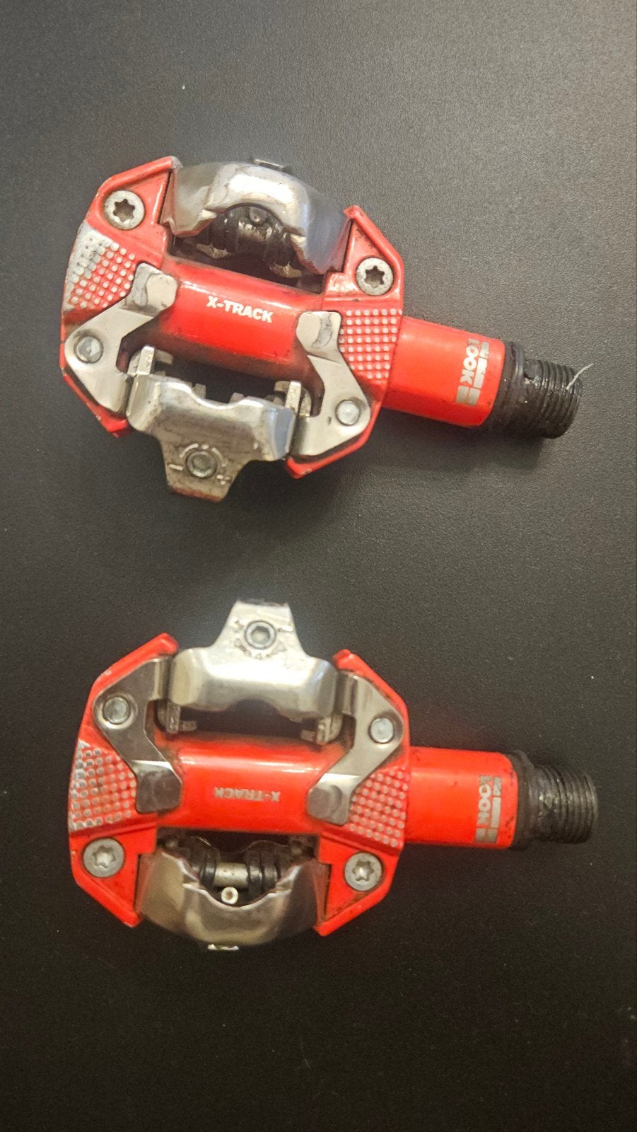 Pédales LOOK X-Track SPD rouges – Occasion, Vélos & Vélomoteurs, Enlèvement ou Envoi