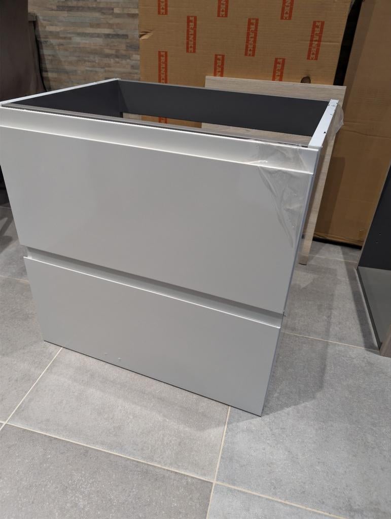 Meuble de salle de bain neuf sans poignée 60cm, Maison & Meubles, Salle de bain | Meubles de Salle de bain, Neuf, 25 à 50 cm, Moins de 100 cm